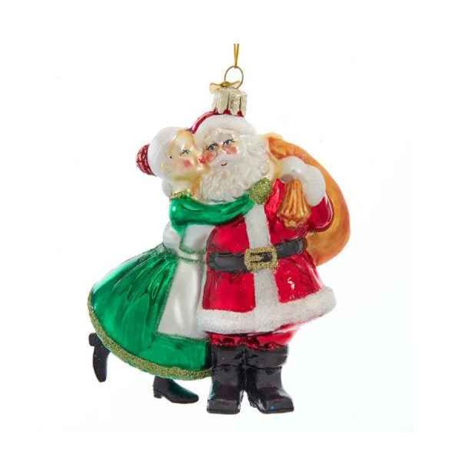 Ornaments Christmas Place | Noble Gems Santa And Mrs. Claus Kiss — Buy ...